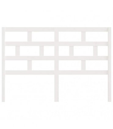 vidaXL Bed Headboard White 166x4x100 cm Solid Wood Pine — Size: 166 x 100 cm