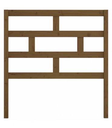 vidaXL Bed Headboard Honey Brown 96x4x100 cm Solid Wood Pine — Size: 96 x 100 cm