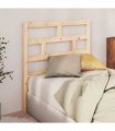 vidaXL Bed Headboard 81x4x100 cm Solid Wood Pine — Colour: natural, Size: 81 x 100 cm