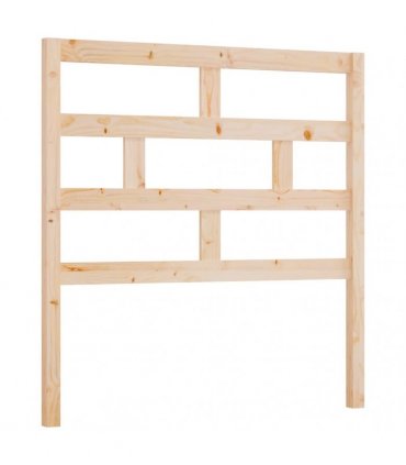 vidaXL Bed Headboard 81x4x100 cm Solid Wood Pine — Colour: natural, Size: 81 x 100 cm