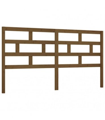 vidaXL Bed Headboard Honey Brown 186x4x100 cm Solid Wood Pine — Size: 186 x 100 cm