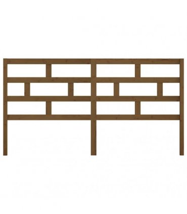 vidaXL Bed Headboard Honey Brown 186x4x100 cm Solid Wood Pine — Size: 186 x 100 cm