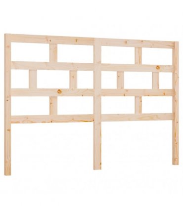 vidaXL Bed Headboard 166x4x100 cm Solid Wood Pine — Colour: natural, Size: 166 x 100 cm