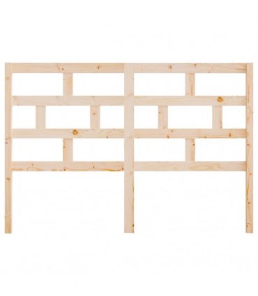 vidaXL Bed Headboard 166x4x100 cm Solid Wood Pine — Colour: natural, Size: 166 x 100 cm