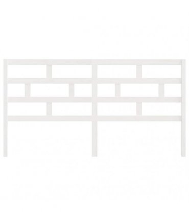 vidaXL Bed Headboard White 186x4x100 cm Solid Wood Pine — Size: 186 x 100 cm