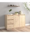 vidaXL Sideboard 111x34x75 cm Solid Wood Pine — Colour: natural