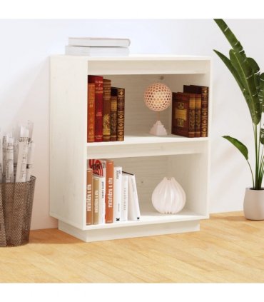 vidaXL Console Cabinet White 60x34x75 cm Solid Wood Pine