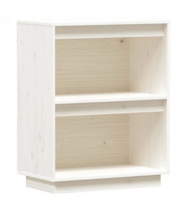vidaXL Console Cabinet White 60x34x75 cm Solid Wood Pine