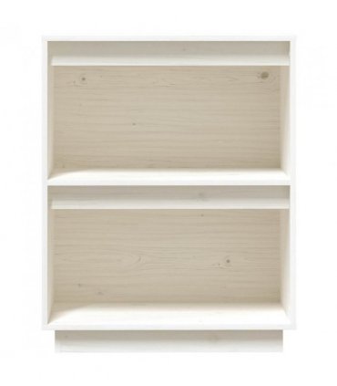 vidaXL Console Cabinet White 60x34x75 cm Solid Wood Pine