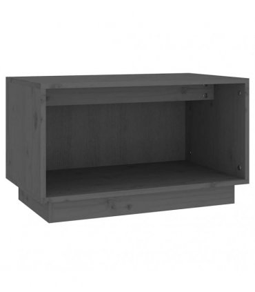 vidaXL TV Cabinet Grey 60x35x35 cm Solid Wood Pine
