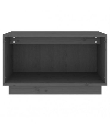 vidaXL TV Cabinet Grey 60x35x35 cm Solid Wood Pine