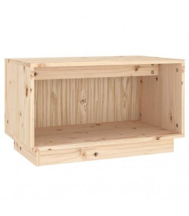 vidaXL TV Cabinet 60x35x35 cm Solid Wood Pine — Colour: natural