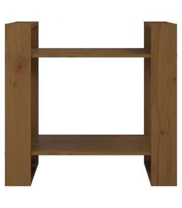 vidaXL Book Cabinet/Room Divider Honey Brown 60x35x57 cm Solid Wood — Size: 60 x 35 x 57 cm