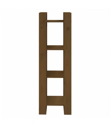 vidaXL Book Cabinet/Room Divider Honey Brown 41x35x125 cm Solid Wood — Size: 41 x 35 x 125 cm