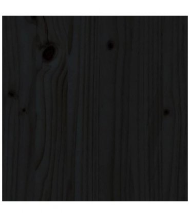 vidaXL Book Cabinet | Black | Solid pine wood | Compact | Black Book Cabinet — Size: 41 x 35 x 57 cm