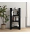 vidaXL Book Cabinet | Black | Solid pine wood | Medium | Black Book Cabinet — Size: 60 x 35 x 125 cm