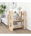 vidaXL Book Cabinet/Room Divider 80x35x91 cm Solid Wood Pine — Colour: natural, Size: 80 x 35 x 91 cm