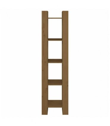 vidaXL Book Cabinet/Room Divider Honey Brown 41x35x160 cm Solid Wood Pine — Size: 41 x 35 x 160 cm