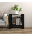 vidaXL Book Cabinet | Black | Solid Pine Wood | Small | Book Cabinet — Size: 60 x 35 x 57 cm