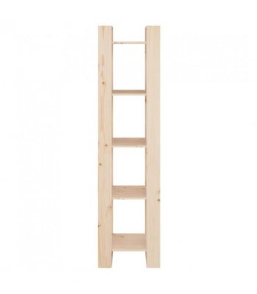 vidaXL Book Cabinet/Room Divider 41x35x160 cm Solid Wood Pine — Colour: natural, Size: 41 x 35 x 160 cm