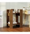 vidaXL Book Cabinet/Room Divider Honey Brown 41x35x57 cm Solid Wood Pine — Size: 41 x 35 x 57 cm