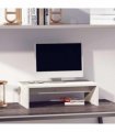 vidaXL Monitor Stand White 50x27x15 cm Solid Wood Pine