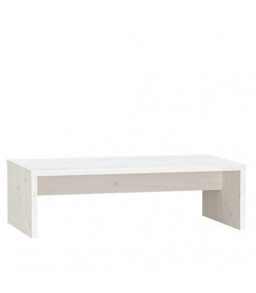 vidaXL Monitor Stand White 50x27x15 cm Solid Wood Pine