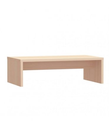 vidaXL Monitor Stand 50x27x15 cm Solid Wood Pine — Colour: natural