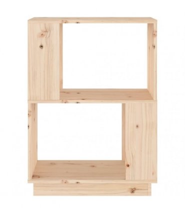 vidaXL Book Cabinet/Room Divider 51x25x70 cm Solid Wood Pine — Colour: natural