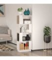 vidaXL Book Cabinet/Room Divider White 51x25x132 cm Solid Wood Pine