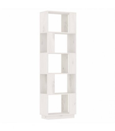 vidaXL Book Cabinet/Room Divider White 51x25x163.5 cm Solid Wood Pine