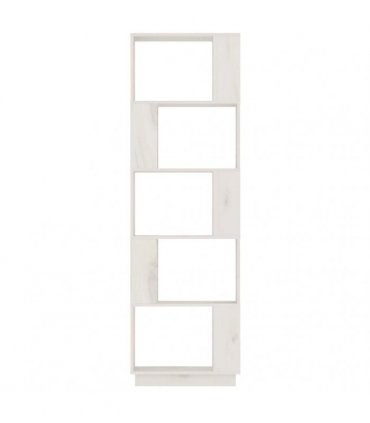 vidaXL Book Cabinet/Room Divider White 51x25x163.5 cm Solid Wood Pine