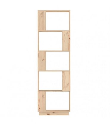 vidaXL Book Cabinet/Room Divider 51x25x163.5 cm Solid Wood Pine — Colour: natural