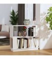 vidaXL Book Cabinet/Room Divider White 80x25x70 cm Solid Wood Pine