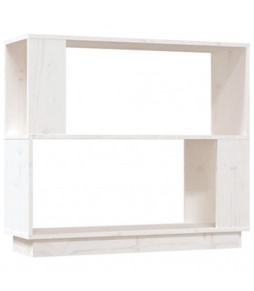 vidaXL Book Cabinet/Room Divider White 80x25x70 cm Solid Wood Pine