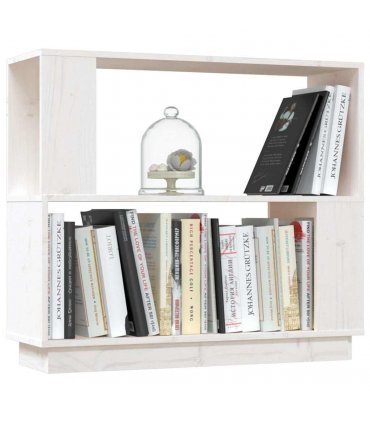 vidaXL Book Cabinet/Room Divider White 80x25x70 cm Solid Wood Pine
