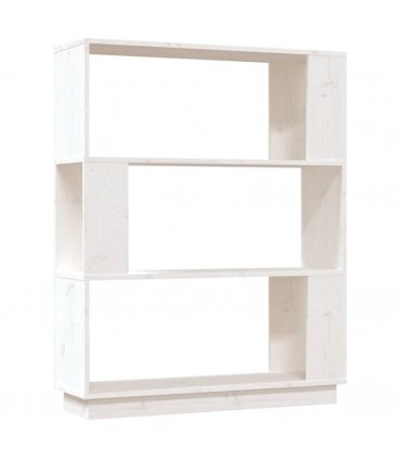 vidaXL Book Cabinet/Room Divider White 80x25x101 cm Solid Wood Pine