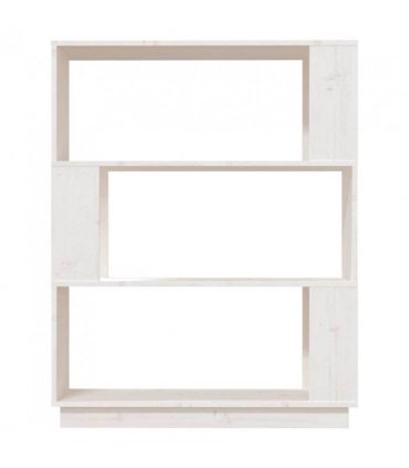 vidaXL Book Cabinet/Room Divider White 80x25x101 cm Solid Wood Pine