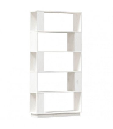 vidaXL Book Cabinet/Room Divider White 80x25x163.5 cm Solid Wood Pine