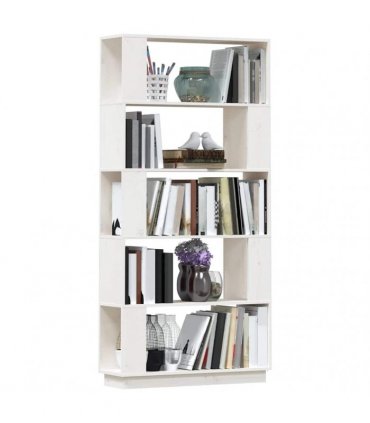 vidaXL Book Cabinet/Room Divider White 80x25x163.5 cm Solid Wood Pine