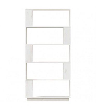 vidaXL Book Cabinet/Room Divider White 80x25x163.5 cm Solid Wood Pine