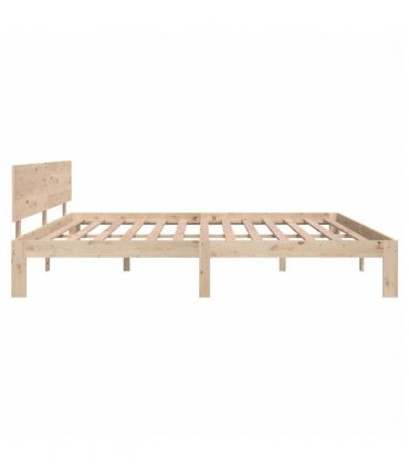 vidaXL Bed Frame without Mattress Solid Wood Pine 200x200cm — Size: 200 x 200 cm