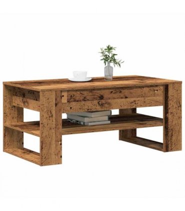vidaXL Coffee Table Old Wood 102 x 55 x 45 cm Engineered Wood