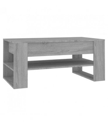 vidaXL Coffee Table Grey Sonoma 102x55x45 cm Engineered Wood