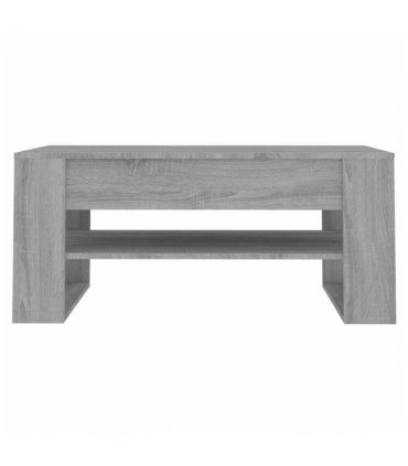 vidaXL Coffee Table Grey Sonoma 102x55x45 cm Engineered Wood