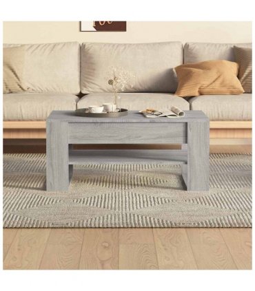 vidaXL Coffee Table Grey Sonoma 102x55x45 cm Engineered Wood