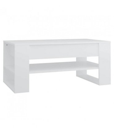 vidaXL Coffee Table White 102x55x45 cm Engineered Wood