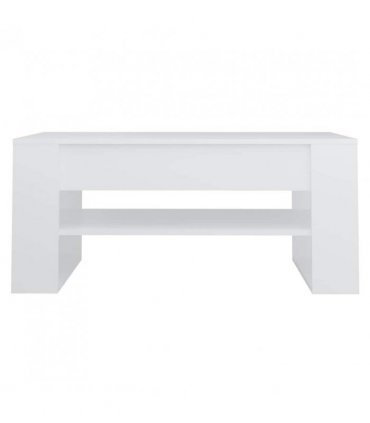 vidaXL Coffee Table White 102x55x45 cm Engineered Wood
