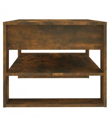 vidaXL Coffee Table Smoked Oak 102x55x45 cm Engineered Wood