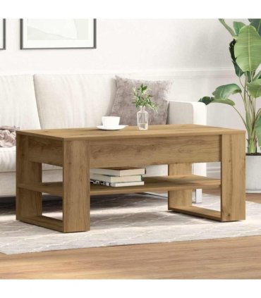 vidaXL Coffee Table Artisan Oak 102 x 55 x 45 cm Engineered Wood